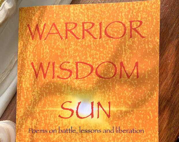 Front cover of Warrior Wisdom Sun - orange and yellow cover
